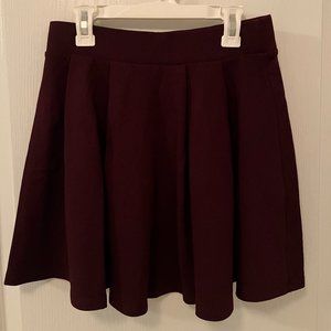 Women's Skater Skirt Maroon Red